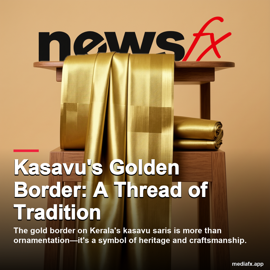 The Gold Border of Kerala's Kasavu Saris: A Symbol of Tradition and Craft