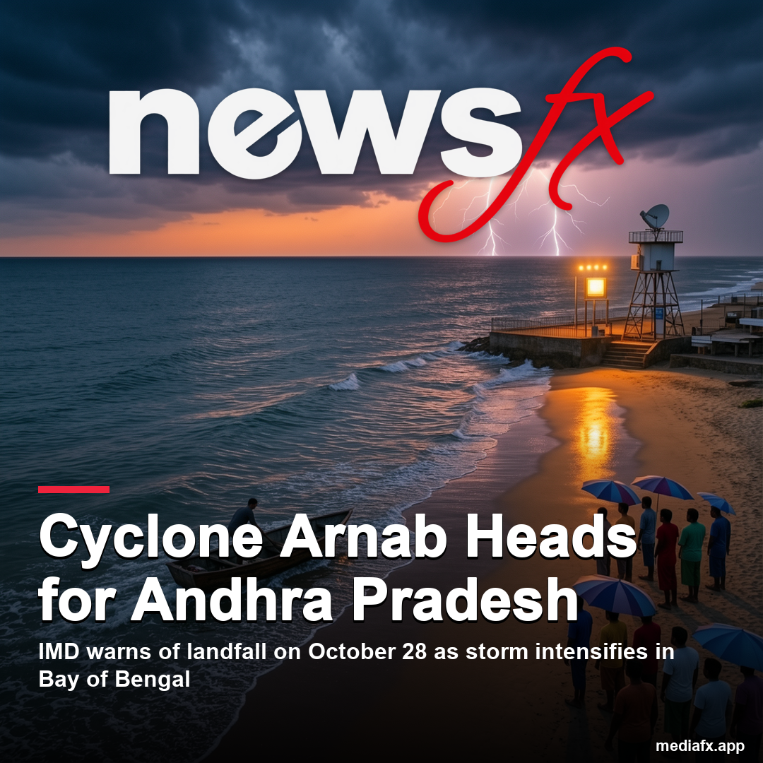 Cyclone Arnab Looms Over Andhra Pradesh as IMD Predicts Landfall on October 28