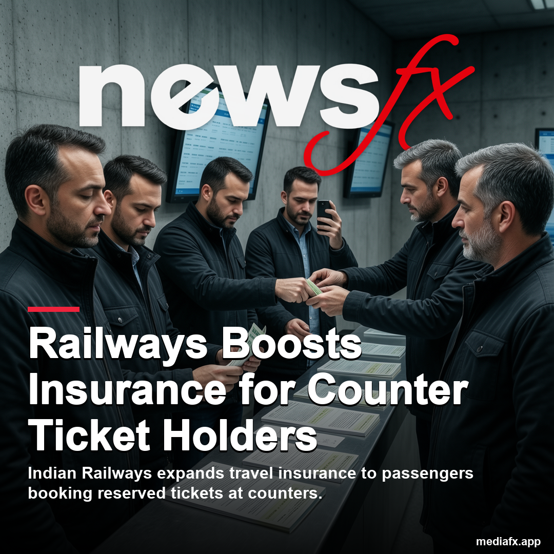 Railways Introduces 45-Paise Travel Insurance for Counter Ticket Bookings