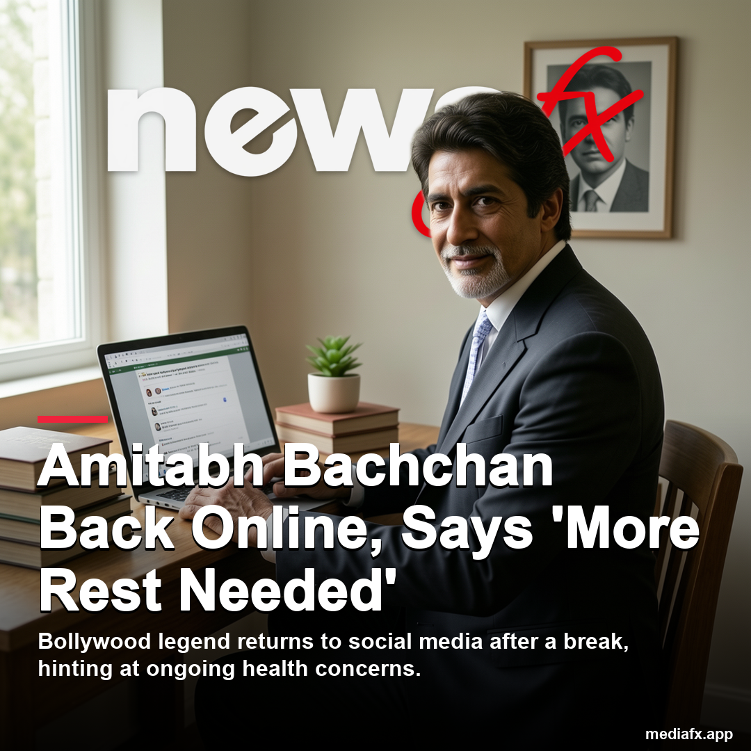 Amitabh Bachchan Back on Social Media, Says 'Yet More Rest Needed'