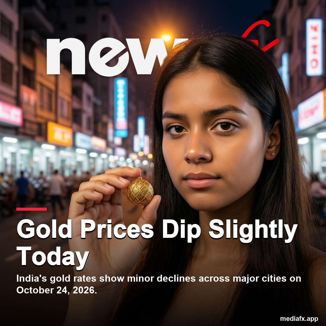 Gold Prices Dip Slightly in India on October 24, 2026
