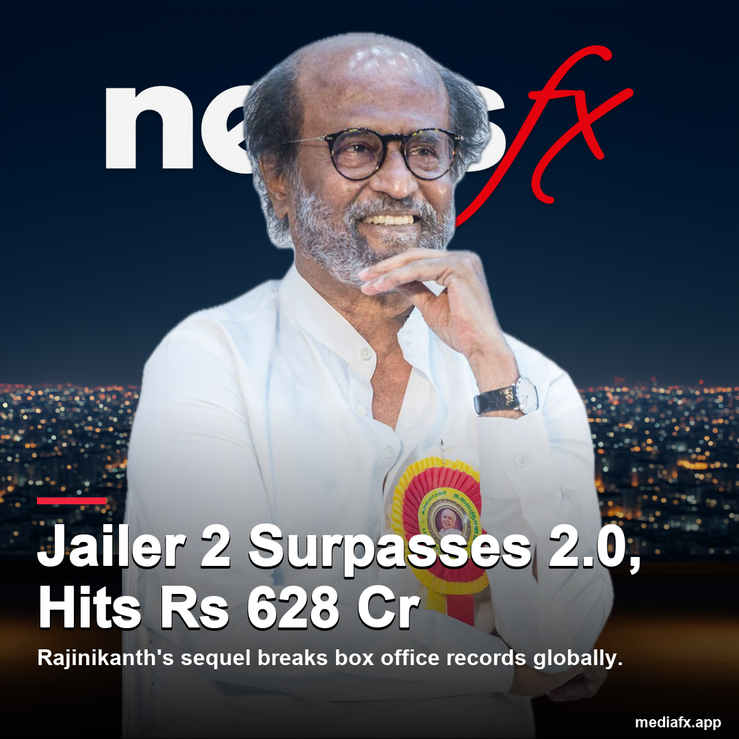 Rajinikanth's Jailer 2 Surpasses 2.0 with Global Earnings of Rs 628 Crore