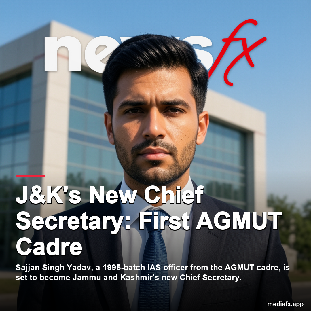 J&K Appoints First AGMUT Cadre Chief Secretary